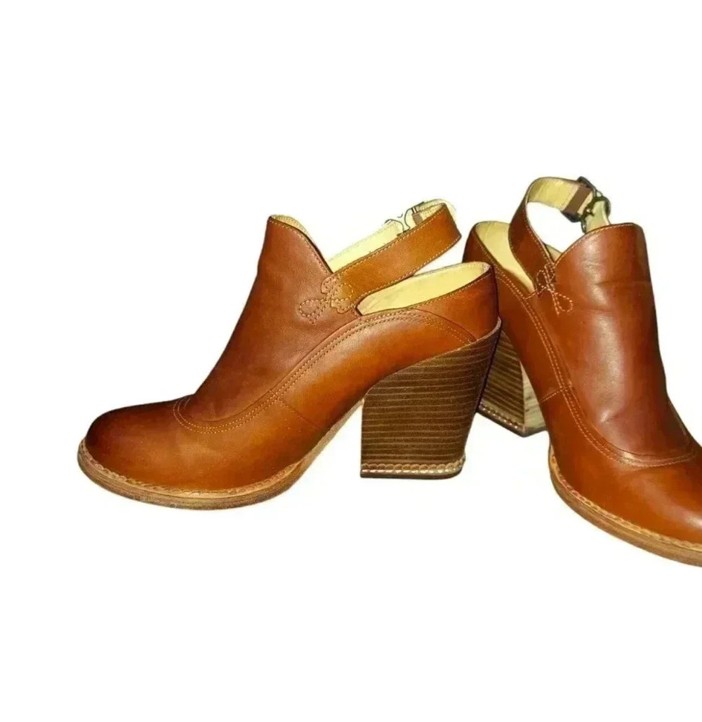 Timberland Boot Company  Leather Marge Slingback Chunky Bootie